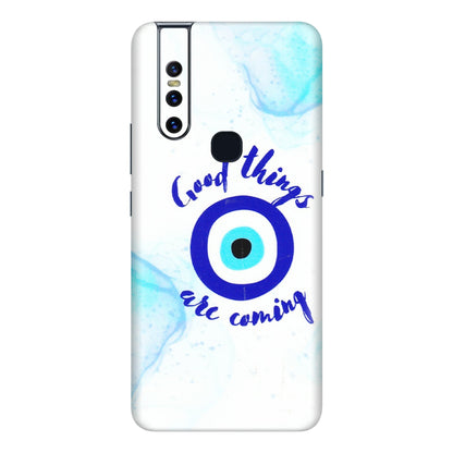 VIVO Z/V/X/T/U/S Series Phone Skins (All Models) - Evil Eye Good Things Are Coming - 3D Embossed Finish (L-322) Vivo V15