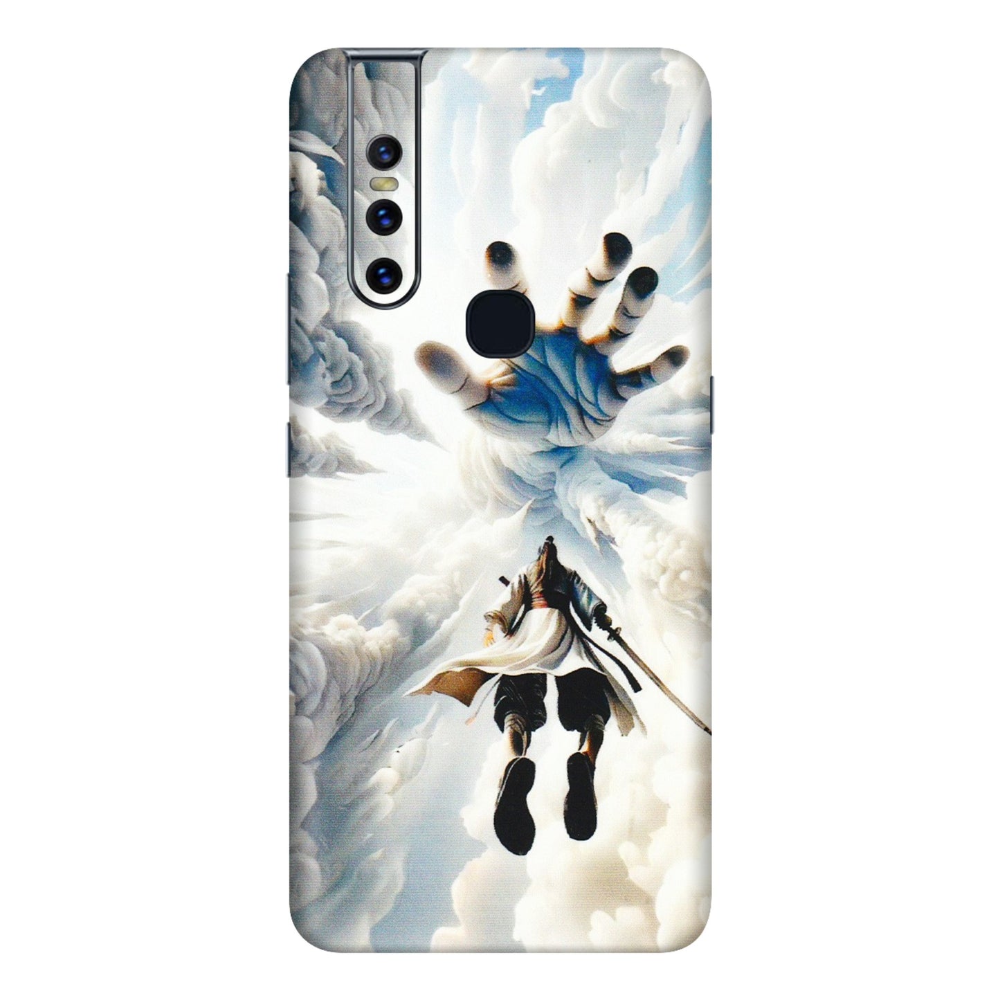 VIVO Z/V/X/T/U/S Series Phone Skins (All Models) - Big Hand With Monkey King - 3D Embossed Finish (L-323) Vivo V15