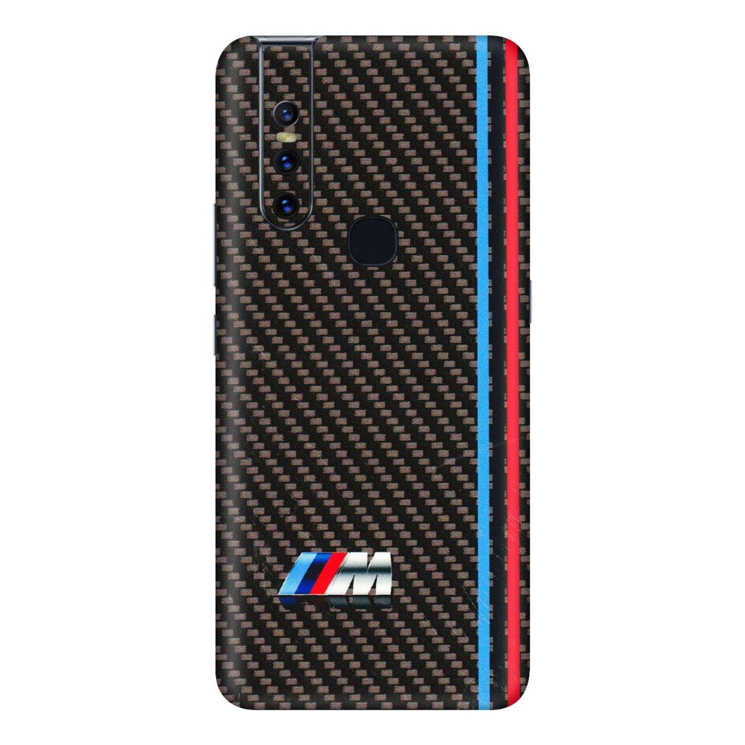 VIVO Z/V/X/T/U/S Series Phone Skins (All Models) - BM Carbon Fiber Feels - 3D Embossed Finish (L-38) Vivo V15