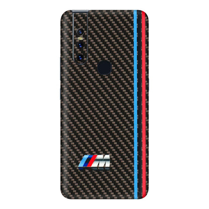VIVO Z/V/X/T/U/S Series Phone Skins (All Models) - BM Carbon Fiber Feels - 3D Embossed Finish (L-38) Vivo V15
