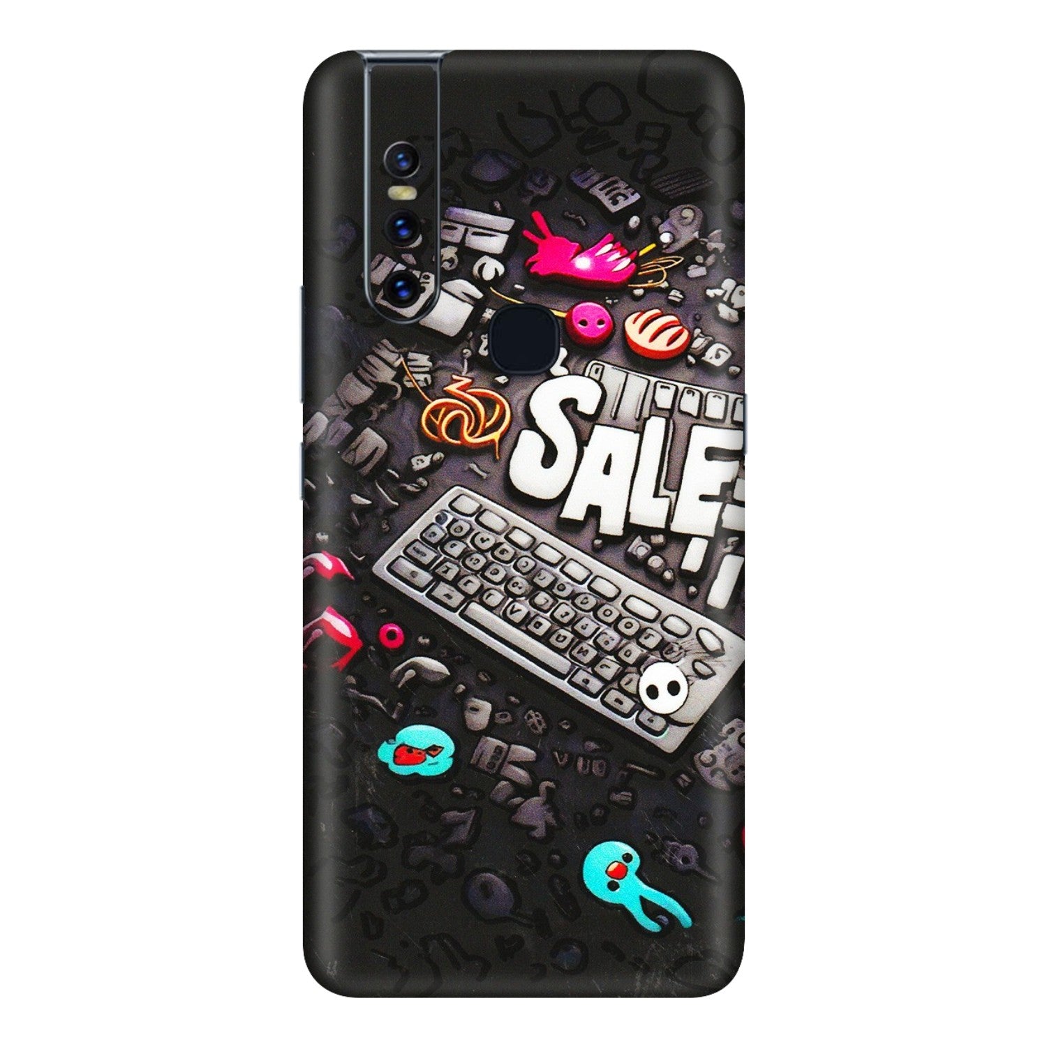 VIVO Z/V/X/T/U/S Series Phone Skins (All Models) - Gadgets Sale - 3D Embossed Finish (L-50) Vivo V15