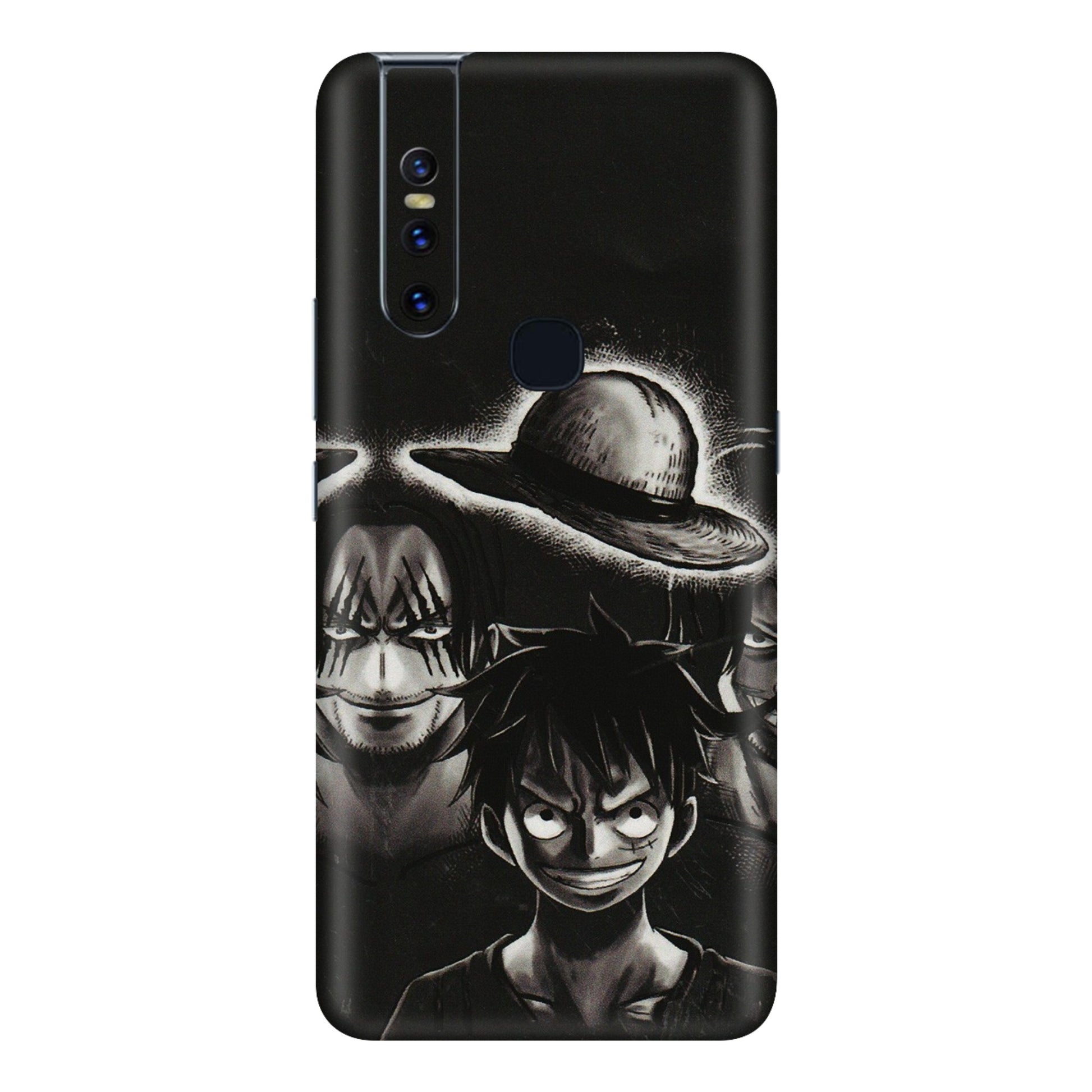 VIVO Z/V/X/T/U/S Series Phone Skins (All Models) - Black Luffy Hat - 3D Embossed Finish (L-57) Vivo V15