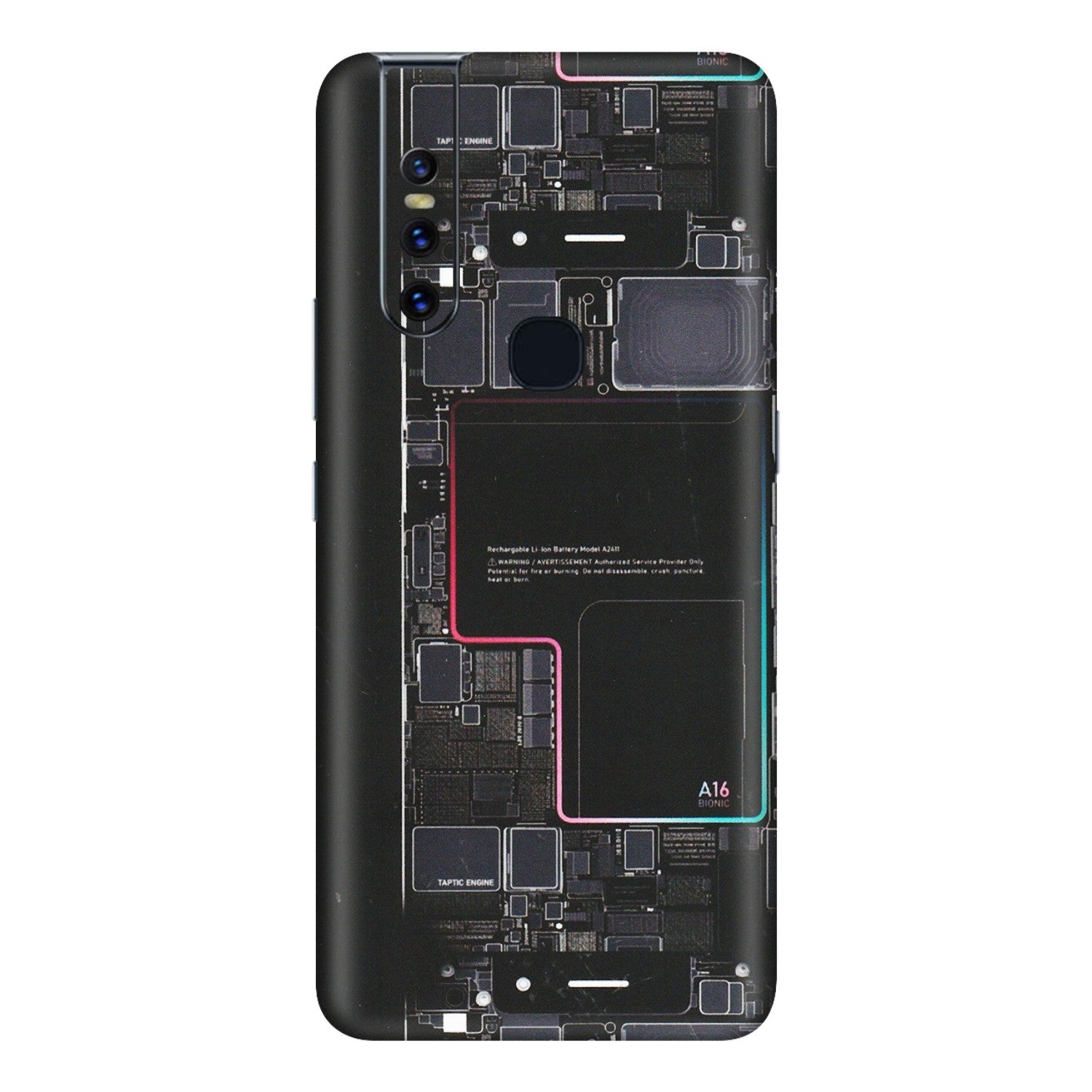 VIVO Z/V/X/T/U/S Series Phone Skins (All Models) - Motherboard Circuit Layout - Matte Finish (M-117) Vivo V15