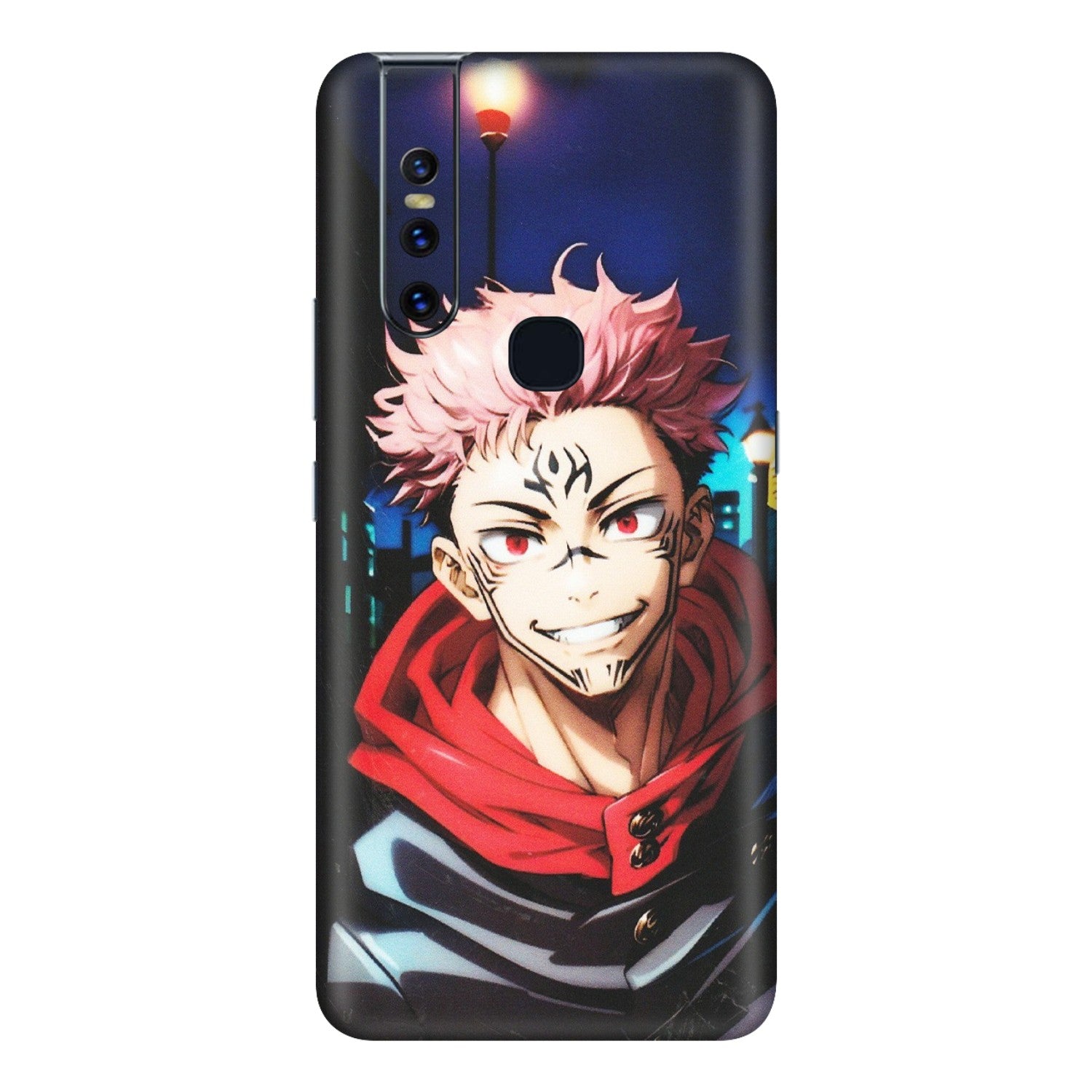 VIVO Z/V/X/T/U/S Series Phone Skins (All Models) - Yuji Itadori Funny Face Anime - Matte Finish (M-152) Vivo V15