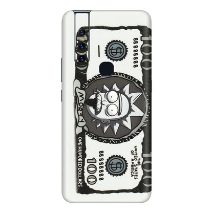 VIVO Z/V/X/T/U/S Series Phone Skins (All Models) - Rick And Morty Hundred Dollar Anime - Matte Finish (M-161) Vivo V15