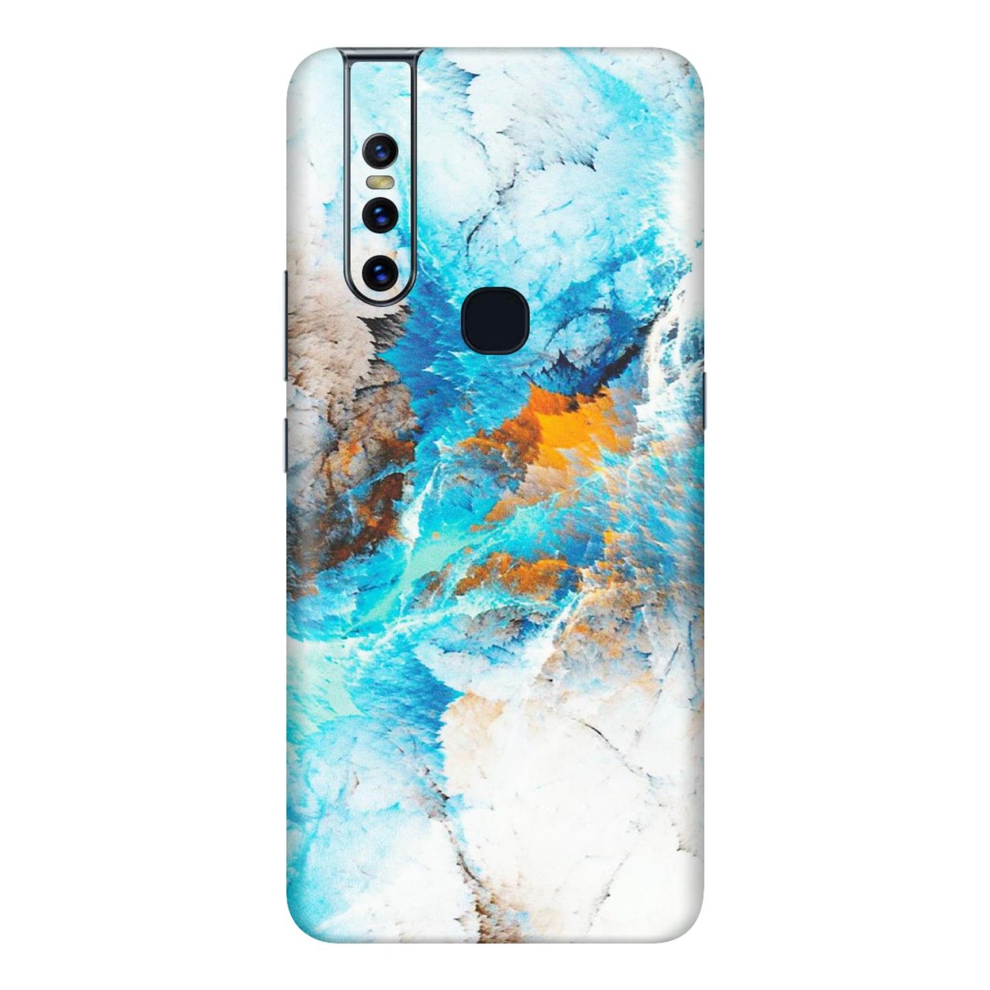 VIVO Z/V/X/T/U/S Series Phone Skins (All Models) - Blue Waves Abstract - Matte Finish (M-19) Vivo V15