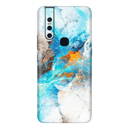 VIVO Z/V/X/T/U/S Series Phone Skins (All Models) - Blue Waves Abstract - Matte Finish (M-19) Vivo V15