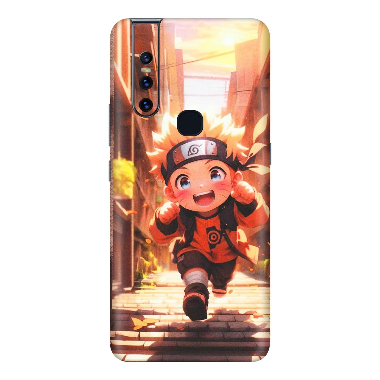 VIVO Z/V/X/T/U/S Series Phone Skins (All Models) - Naruto Cute Toon Running - Matte Finish (M-04) Vivo V15