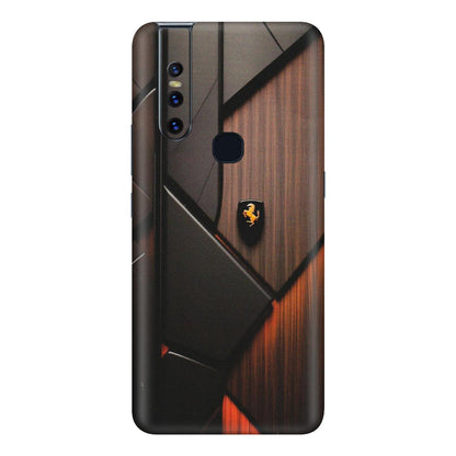 VIVO Z/V/X/T/U/S Series Phone Skins (All Models) - Lambo Beauty Wood Pattern Sober - Matte Finish (M-51) Vivo V15