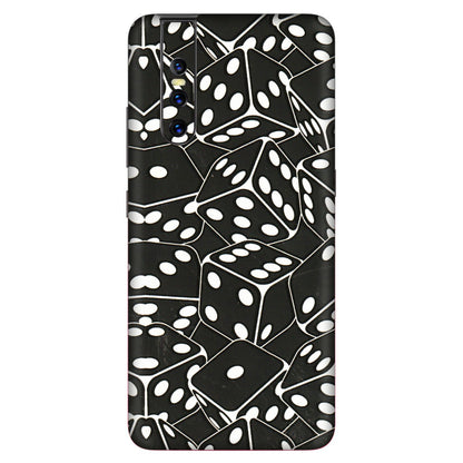 VIVO Z/V/X/T/U/S Series Phone Skins (All Models) - Big Black Dices - 3D Embossed Finish (L-106) Vivo V15 Pro
