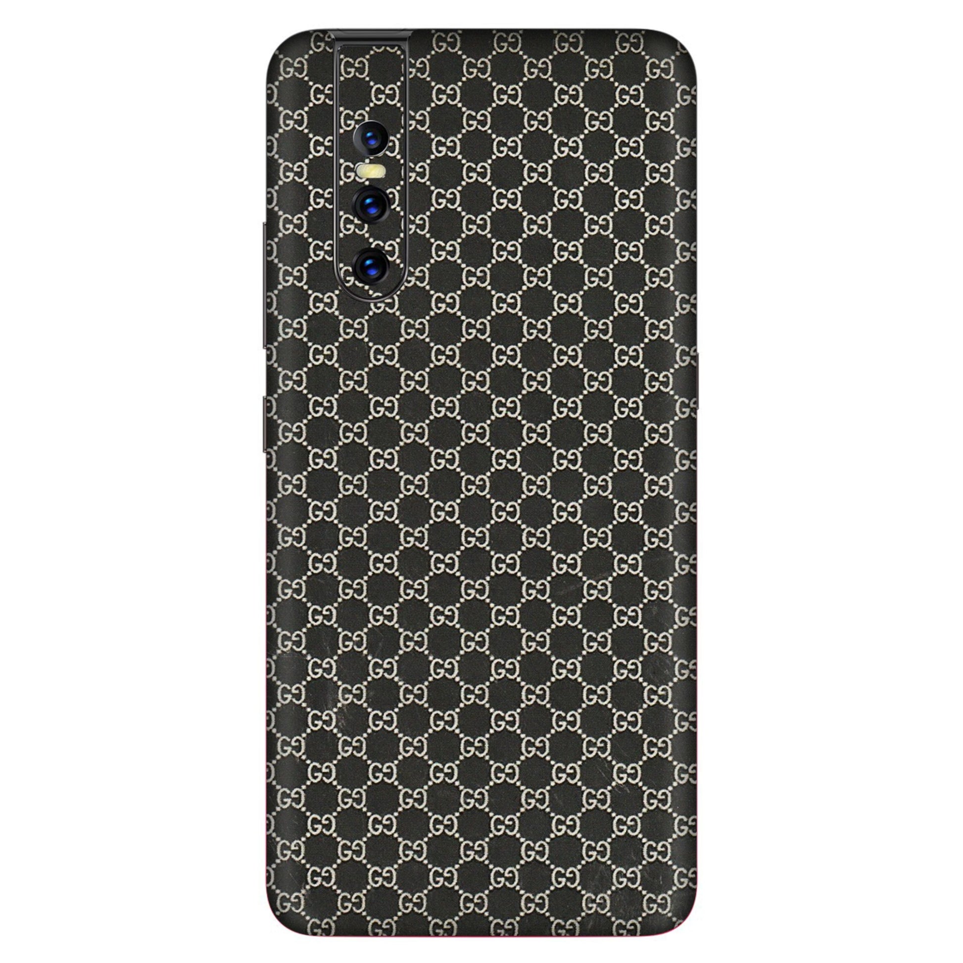 VIVO Z/V/X/T/U/S Series Phone Skins (All Models) - Black G Print - 3D Embossed Finish (L-109) Vivo V15 Pro
