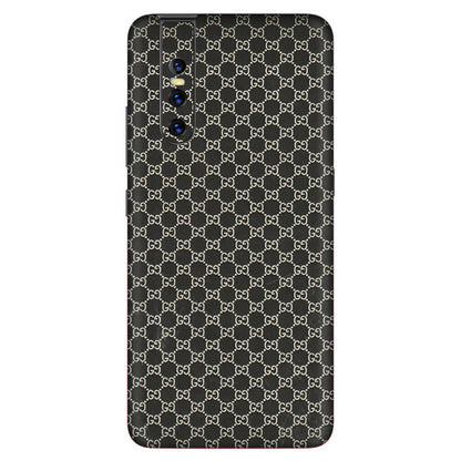 VIVO Z/V/X/T/U/S Series Phone Skins (All Models) - Black G Print - 3D Embossed Finish (L-109) Vivo V15 Pro