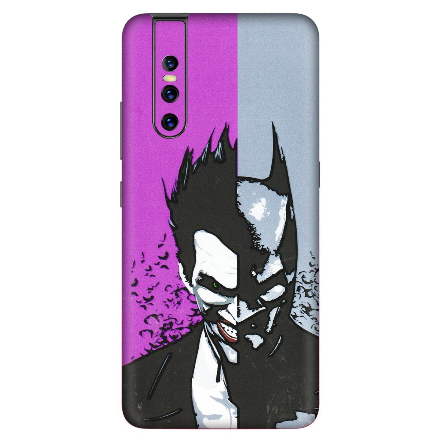 VIVO Z/V/X/T/U/S Series Phone Skins (All Models) - Batman & Joker - 3D Embossed Finish (L-143) Vivo V15 Pro