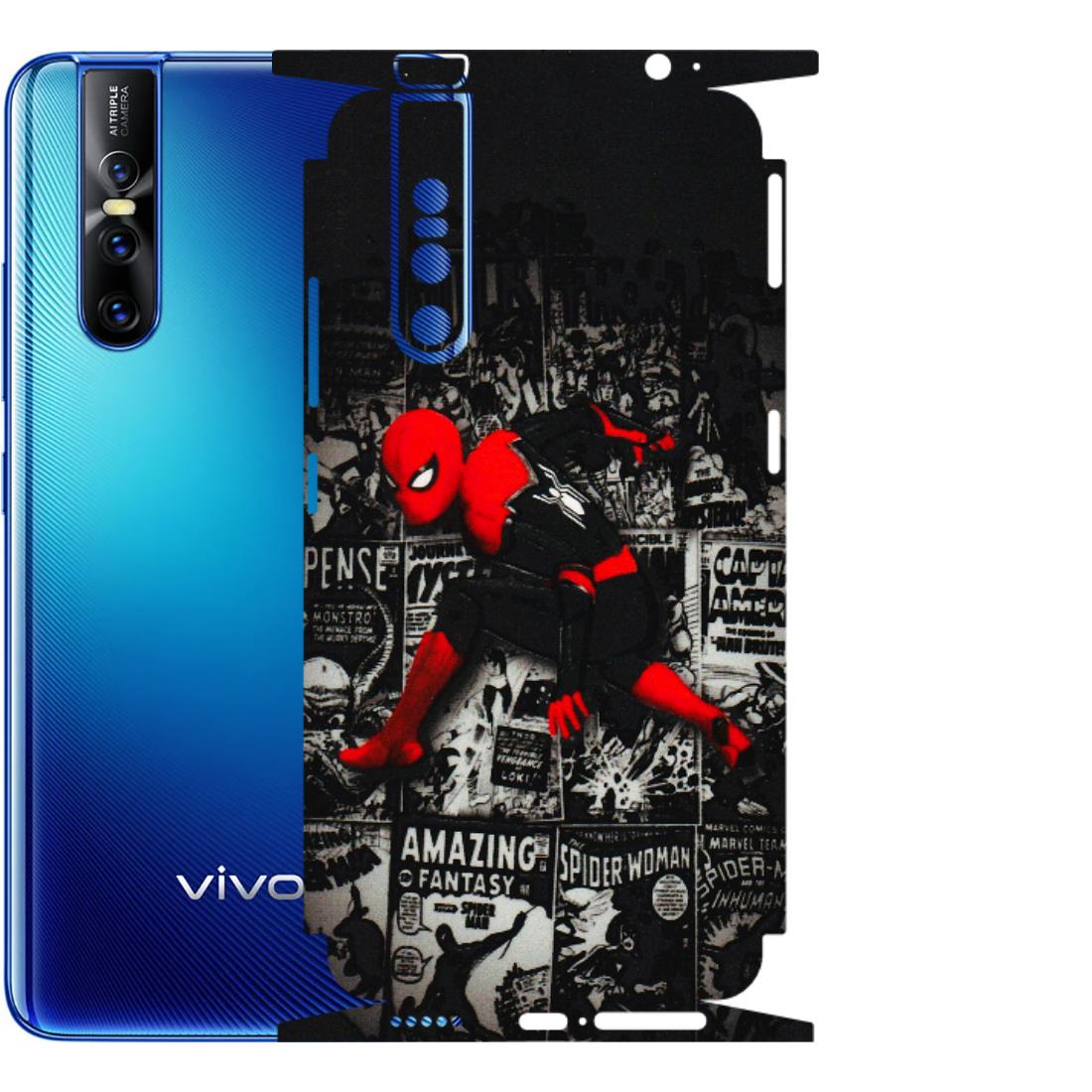 VIVO Z/V/X/T/U/S Series Phone Skins (All Models) - SpiderMan New - 3D Embossed Finish (L-162) Vivo V15 Pro