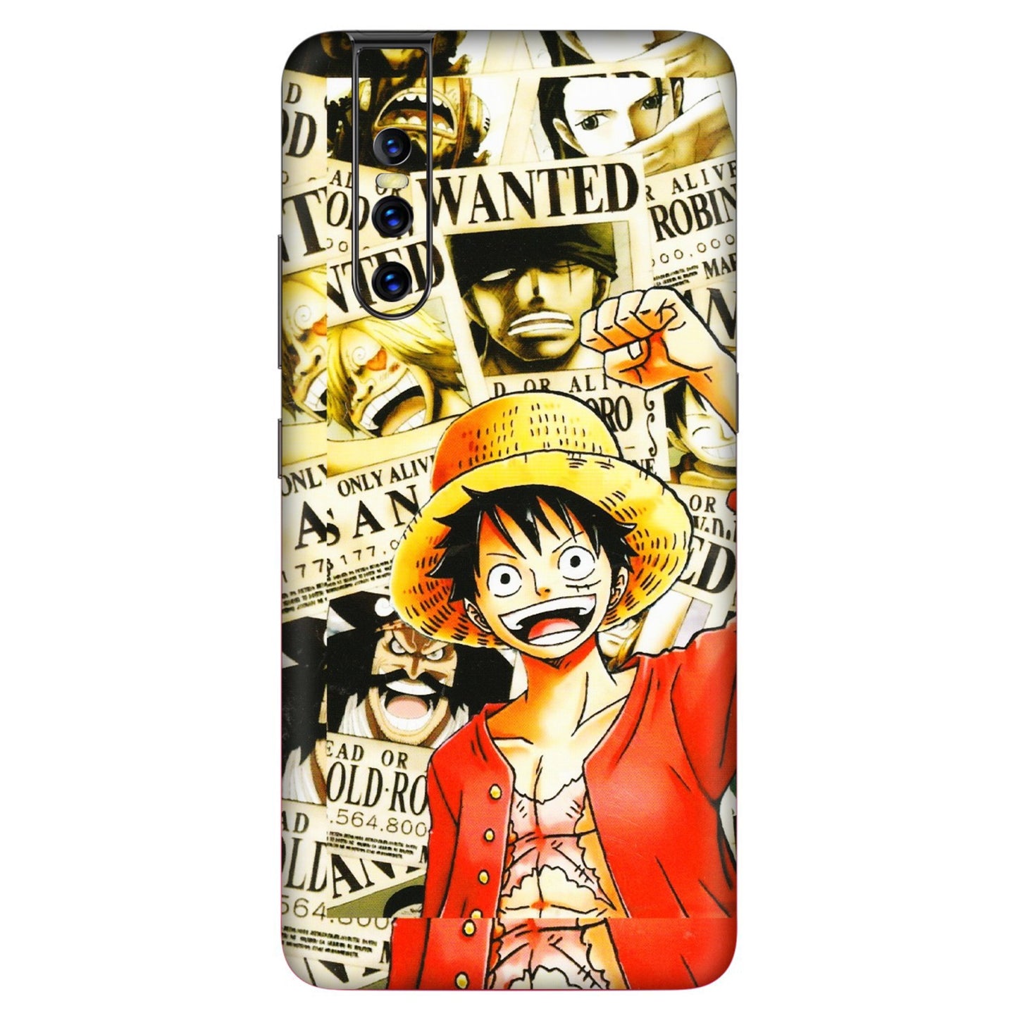 VIVO Z/V/X/T/U/S Series Phone Skins (All Models) - Luffy Anime - 3D Embossed Finish (L-177) Vivo V15 Pro