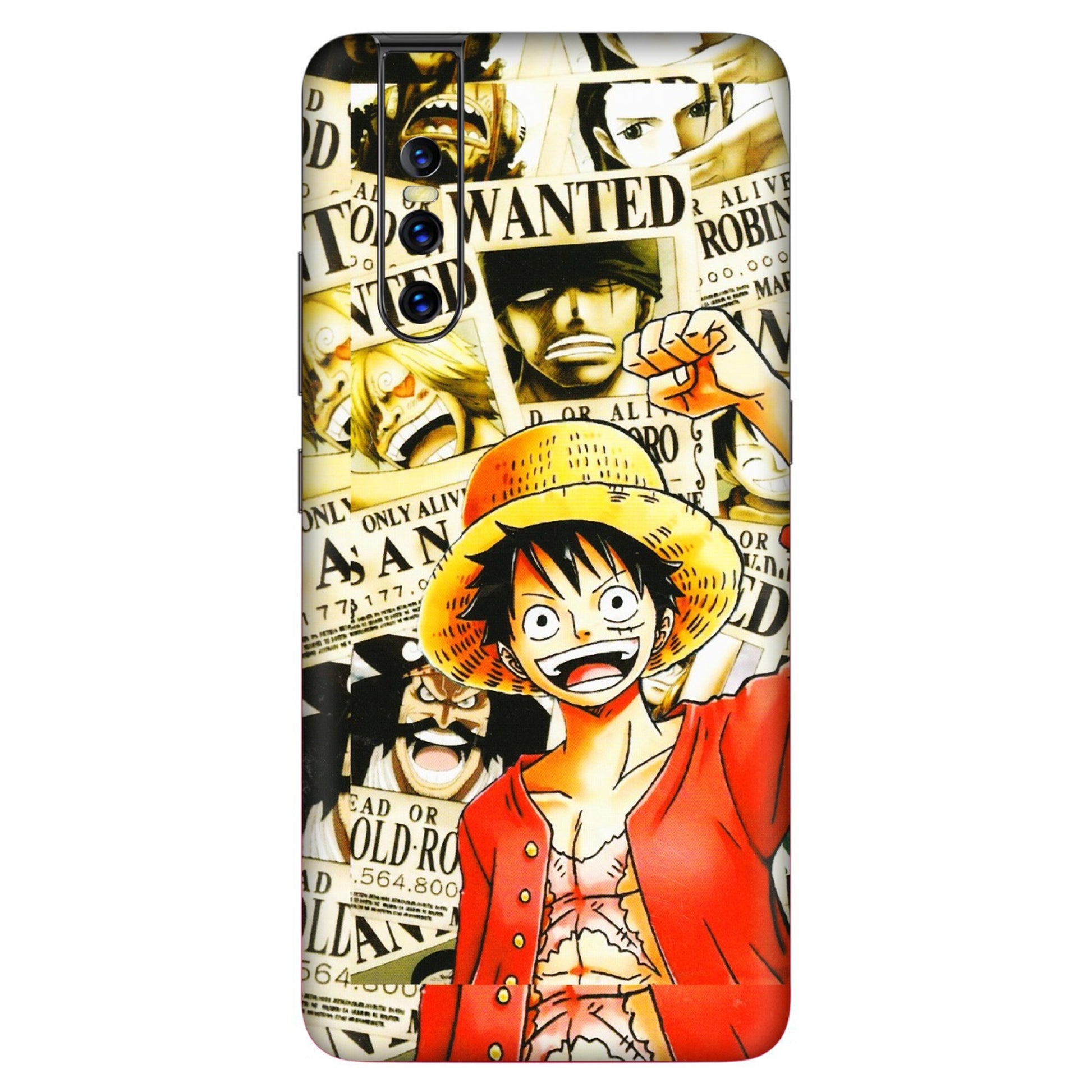 VIVO Z/V/X/T/U/S Series Phone Skins (All Models) - Luffy Anime - 3D Embossed Finish (L-177) Vivo V15 Pro