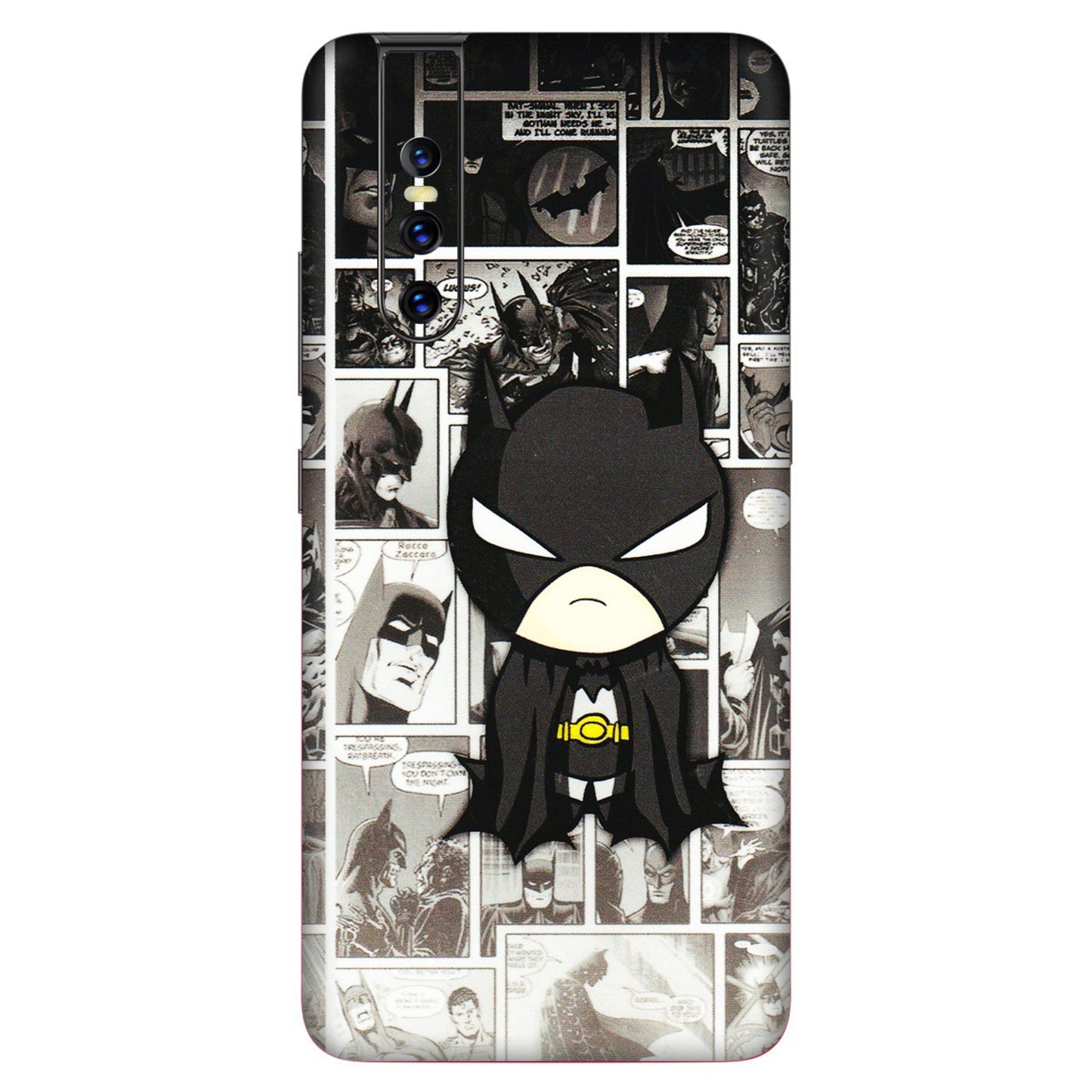 VIVO Z/V/X/T/U/S Series Phone Skins (All Models) - Toon Batman - 3D Embossed Finish (L-182) Vivo V15 Pro
