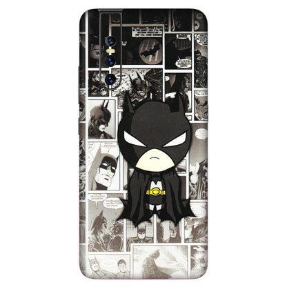 VIVO Z/V/X/T/U/S Series Phone Skins (All Models) - Toon Batman - 3D Embossed Finish (L-182) Vivo V15 Pro