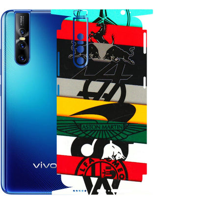 VIVO Z/V/X/T/U/S Series Phone Skins (All Models) - Multi Designer Brands - 3D Embossed Finish (L-187) Vivo V15 Pro