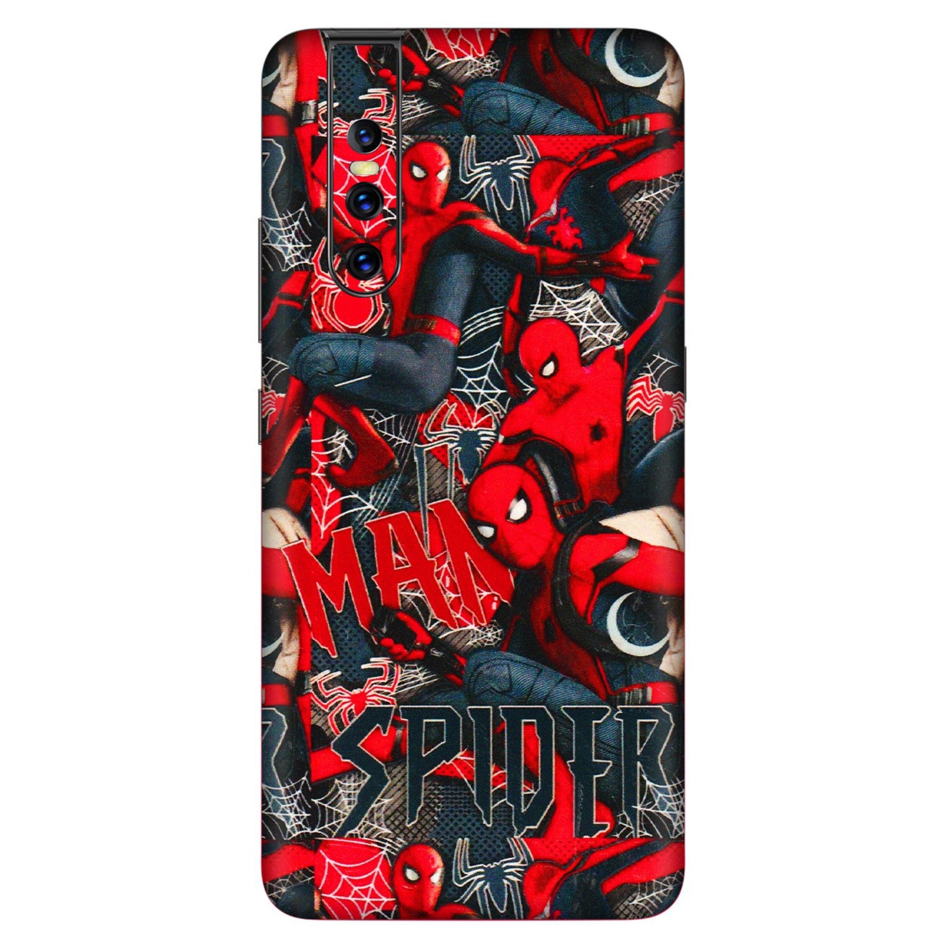 VIVO Z/V/X/T/U/S Series Phone Skins (All Models) - SpiderMan Cool - 3D Embossed Finish (L-188) Vivo V15 Pro