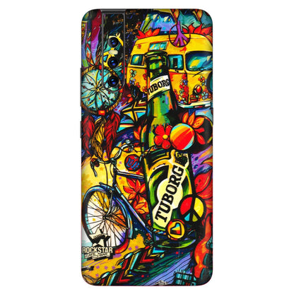 VIVO Z/V/X/T/U/S Series Phone Skins (All Models) - Cool Beer Bottle - 3D Embossed Finish (L-193) Vivo V15 Pro