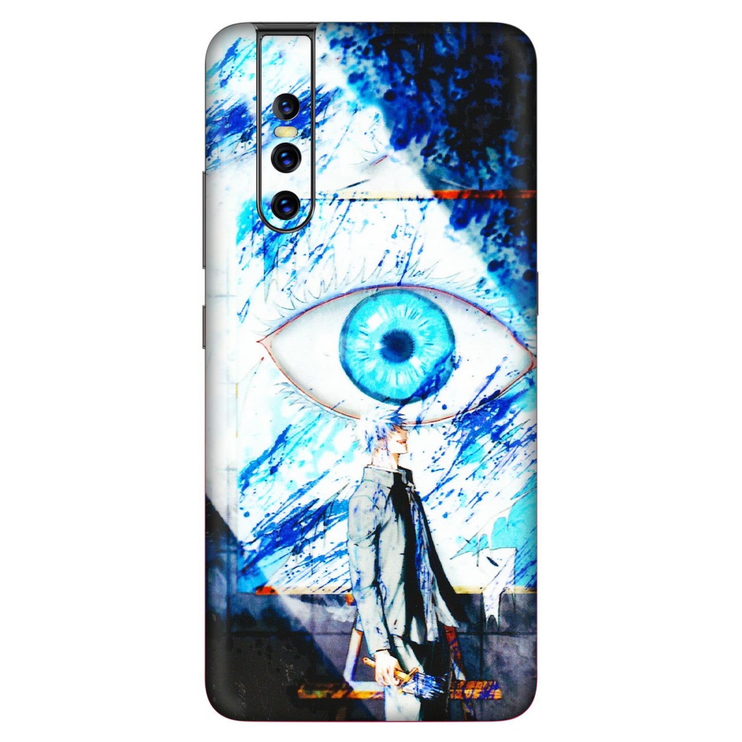 VIVO Z/V/X/T/U/S Series Phone Skins (All Models) - Gojo Satoru evil eye - 3D Embossed Finish (L-239) Vivo V15 Pro