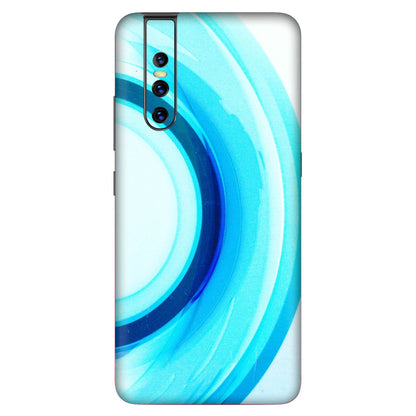 VIVO Z/V/X/T/U/S Series Phone Skins (All Models) - The Blue Curve - 3D Embossed Finish (L-244) Vivo V15 Pro