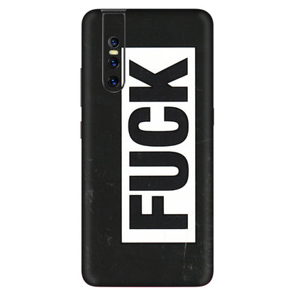 VIVO Z/V/X/T/U/S Series Phone Skins (All Models) - The F Word - 3D Embossed Finish (L-255) Vivo V15 Pro
