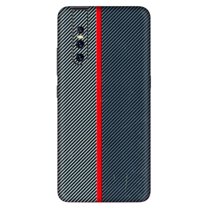 VIVO Z/V/X/T/U/S Series Phone Skins (All Models) - Blue Sober Lines - 3D Embossed Finish (L-305) Vivo V15 Pro