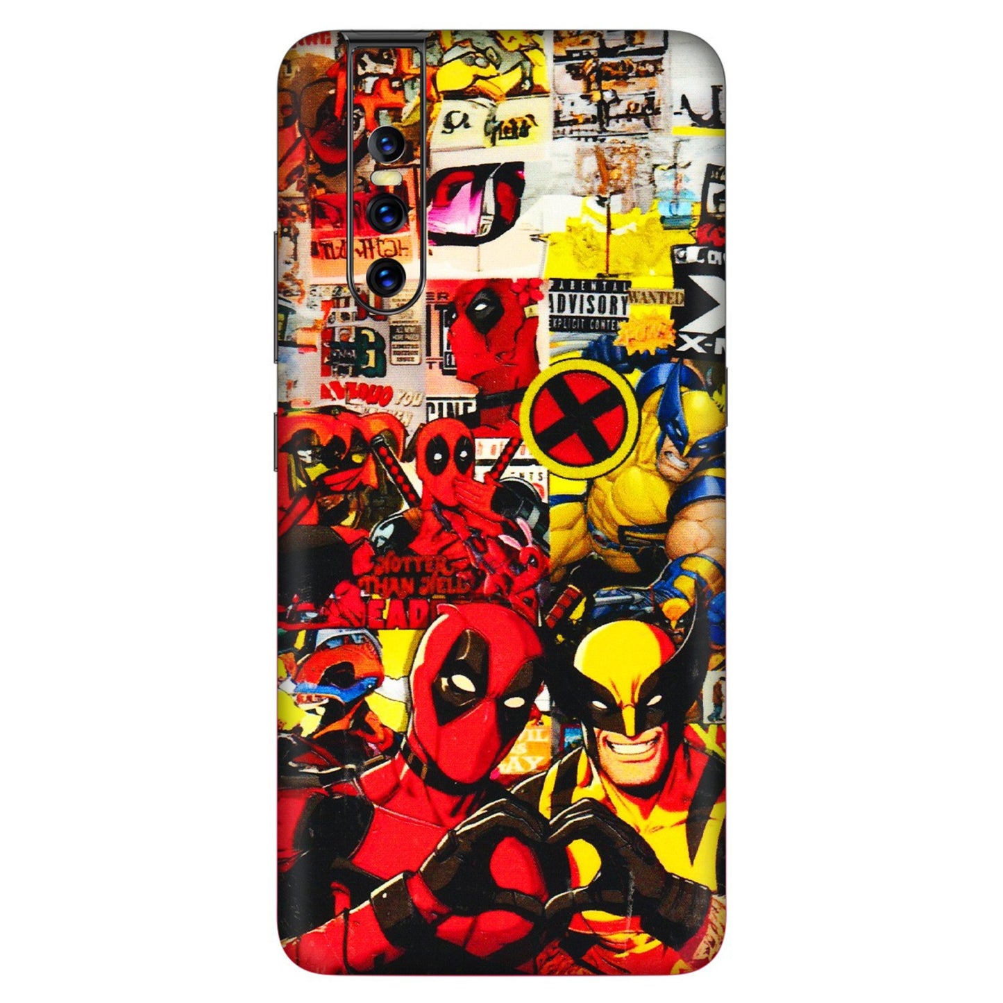 VIVO Z/V/X/T/U/S Series Phone Skins (All Models) - Spidy Wolverine - 3D Embossed Finish (L-310) Vivo V15 Pro