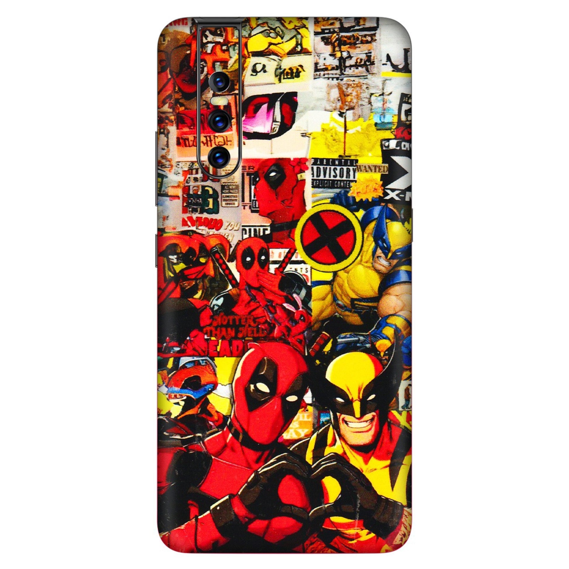 VIVO Z/V/X/T/U/S Series Phone Skins (All Models) - Spidy Wolverine - 3D Embossed Finish (L-310) Vivo V15 Pro