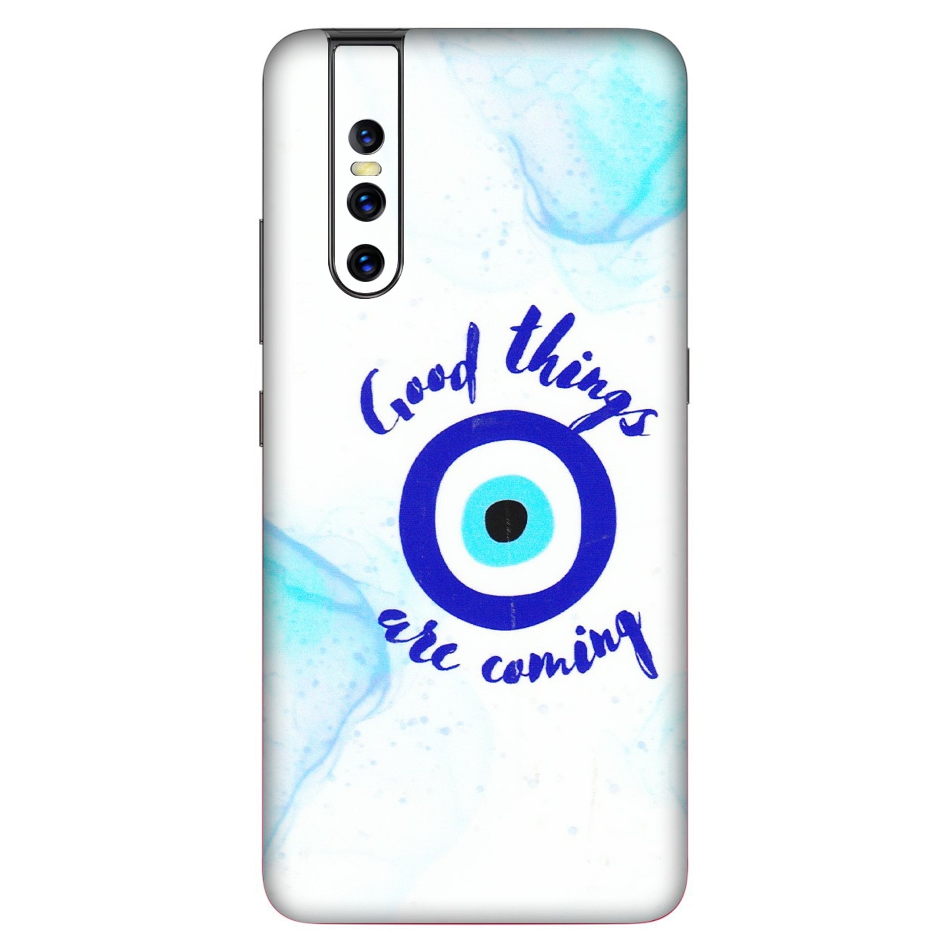 VIVO Z/V/X/T/U/S Series Phone Skins (All Models) - Evil Eye Good Things Are Coming - 3D Embossed Finish (L-322) Vivo V15 Pro