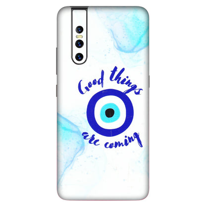 VIVO Z/V/X/T/U/S Series Phone Skins (All Models) - Evil Eye Good Things Are Coming - 3D Embossed Finish (L-322) Vivo V15 Pro
