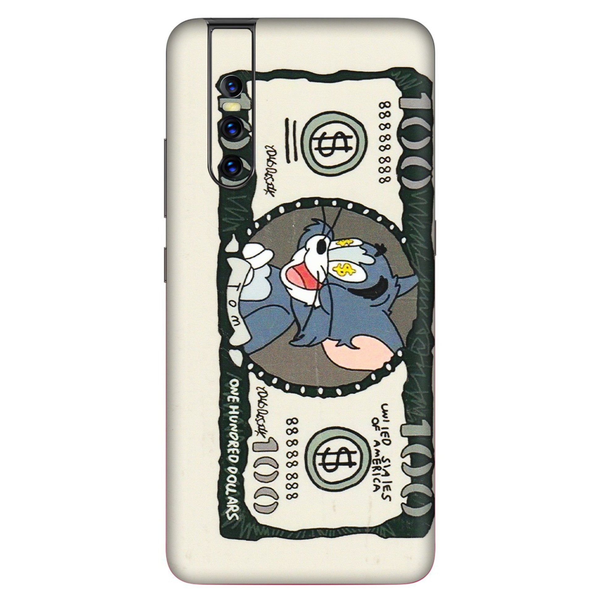 VIVO Z/V/X/T/U/S Series Phone Skins (All Models) - Tom Hundred Dollar - 3D Embossed Finish (L-324) Vivo V15 Pro