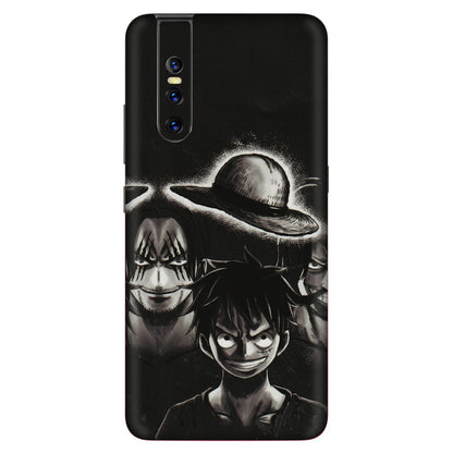 VIVO Z/V/X/T/U/S Series Phone Skins (All Models) - Black Luffy Hat - 3D Embossed Finish (L-57) Vivo V15 Pro