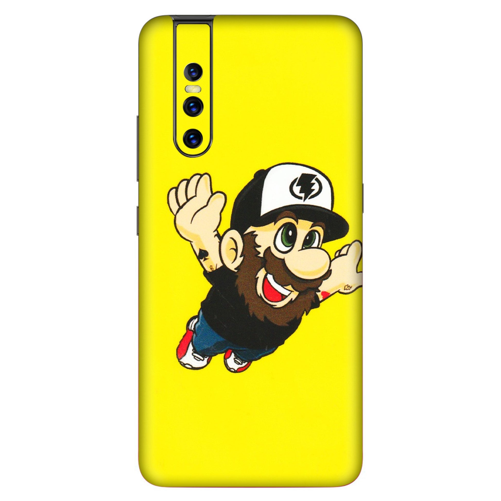 VIVO Z/V/X/T/U/S Series Phone Skins (All Models) - Flying Beardo - 3D Embossed Finish (L-60) Vivo V15 Pro