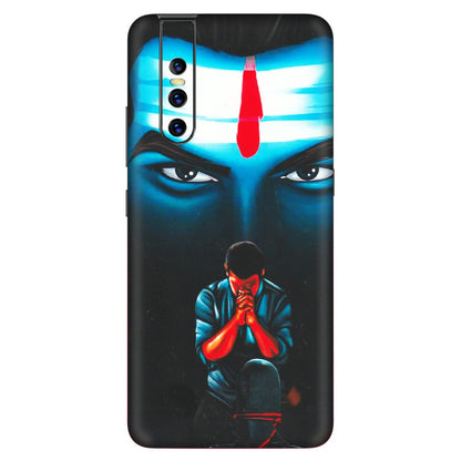 VIVO Z/V/X/T/U/S Series Phone Skins (All Models) - Mahakal Bhakt - Matte Finish (M-112) Vivo V15 Pro
