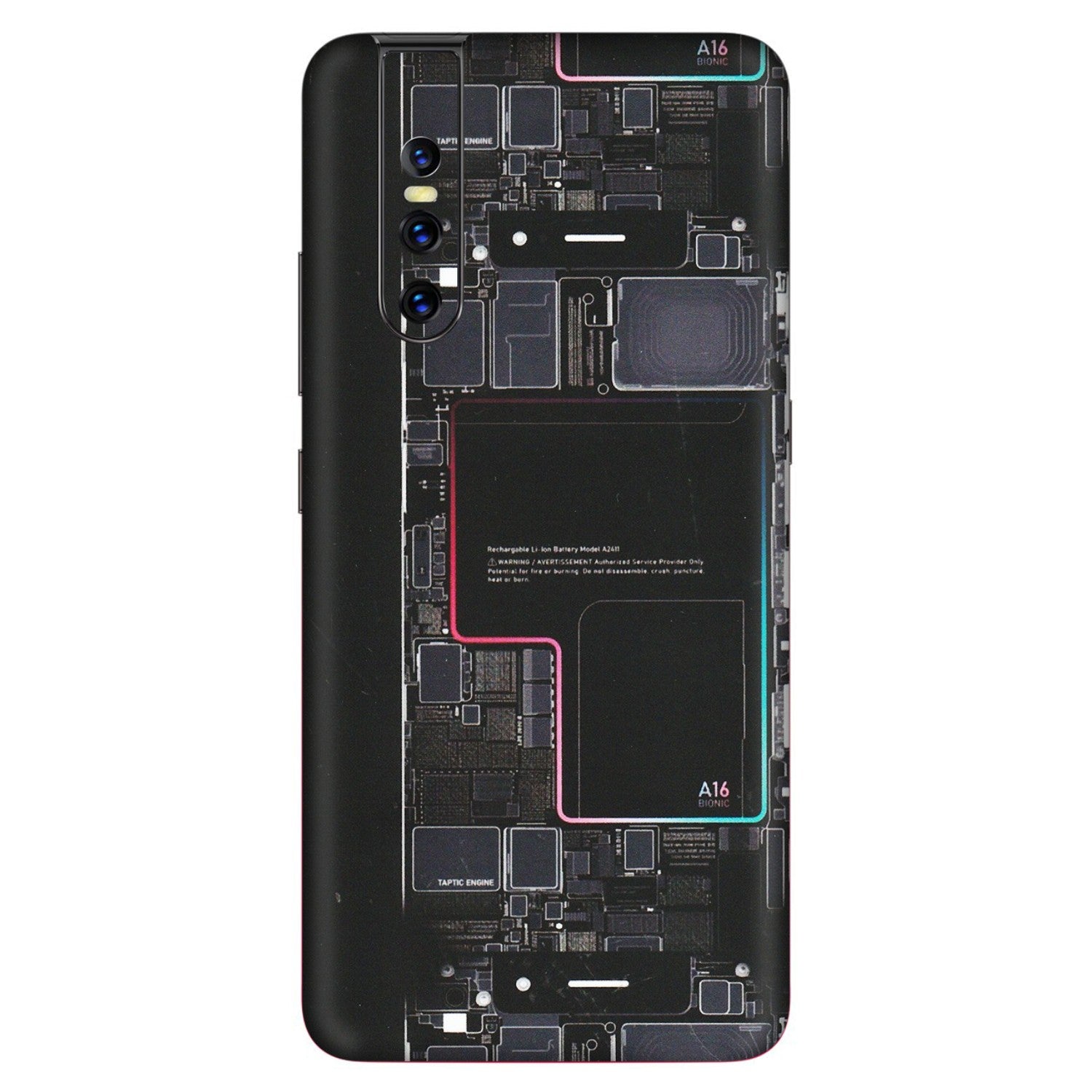 VIVO Z/V/X/T/U/S Series Phone Skins (All Models) - Motherboard Circuit Layout - Matte Finish (M-117) Vivo V15 Pro
