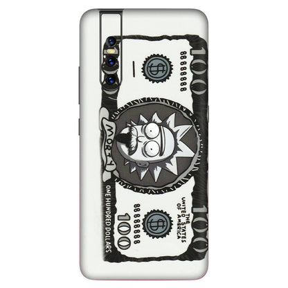 VIVO Z/V/X/T/U/S Series Phone Skins (All Models) - Rick And Morty Hundred Dollar Anime - Matte Finish (M-161) Vivo V15 Pro