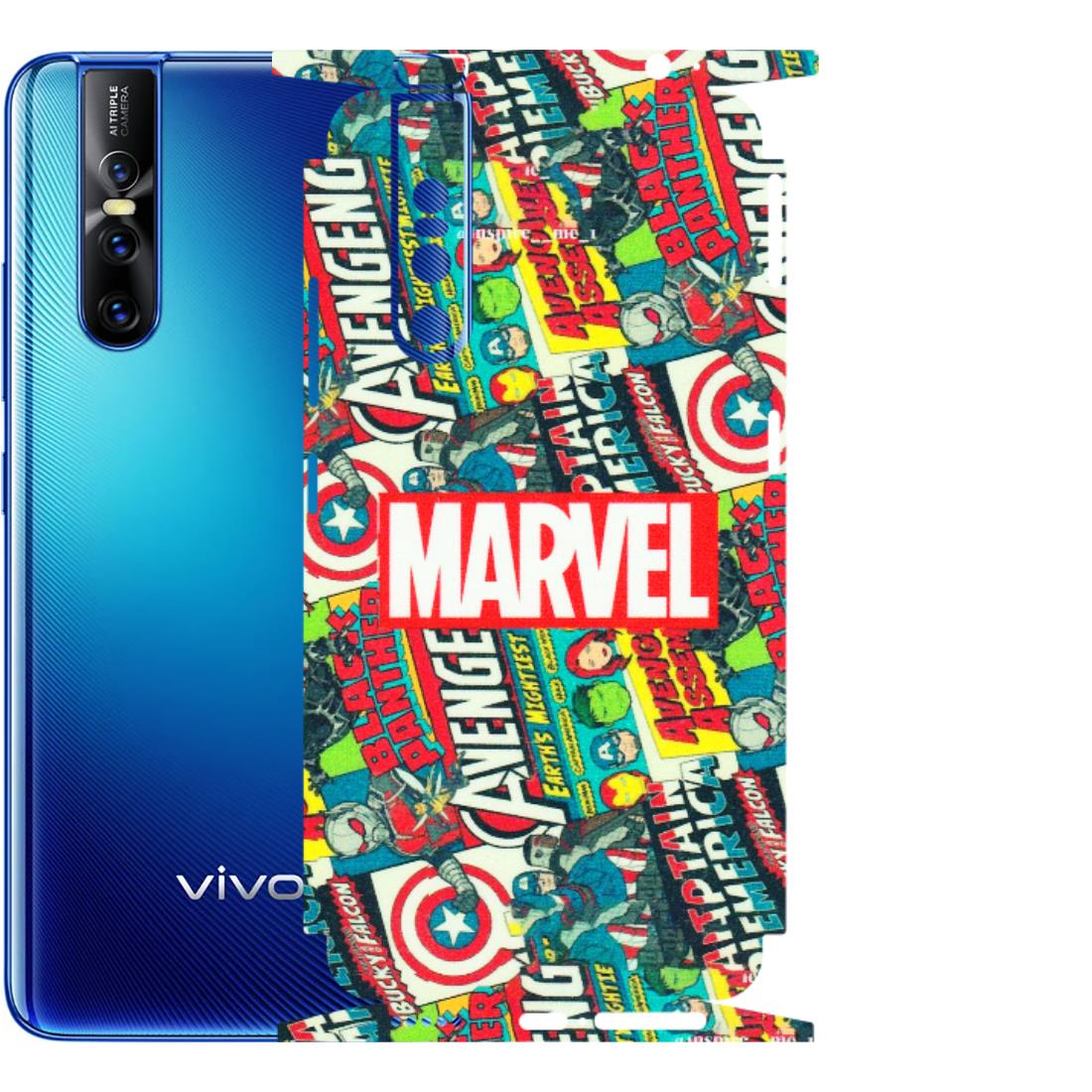 VIVO Z/V/X/T/U/S Series Phone Skins (All Models) - Marvel Comic Lover - Matte Finish (M-30) Vivo V15 Pro