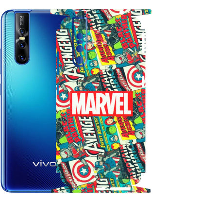 VIVO Z/V/X/T/U/S Series Phone Skins (All Models) - Marvel Comic Lover - Matte Finish (M-30) Vivo V15 Pro