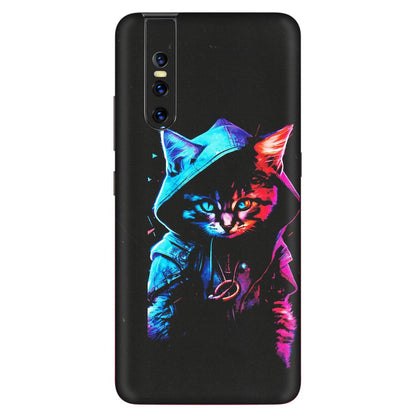 VIVO Z/V/X/T/U/S Series Phone Skins (All Models) - Cyberpunk Cat - Matte Finish (M-45) Vivo V15 Pro