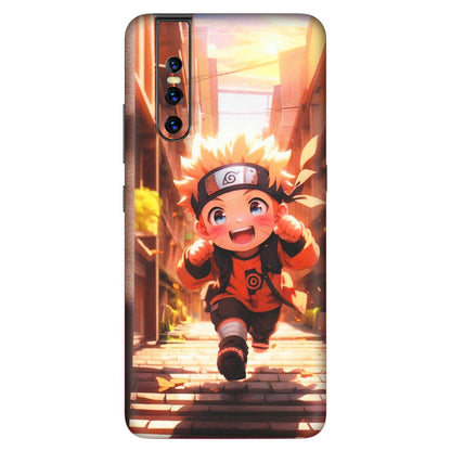VIVO Z/V/X/T/U/S Series Phone Skins (All Models) - Naruto Cute Toon Running - Matte Finish (M-04) Vivo V15 Pro