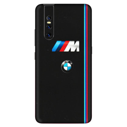 VIVO Z/V/X/T/U/S Series Phone Skins (All Models) - Styling With Black BMW - Matte Finish (M-74) Vivo V15 Pro