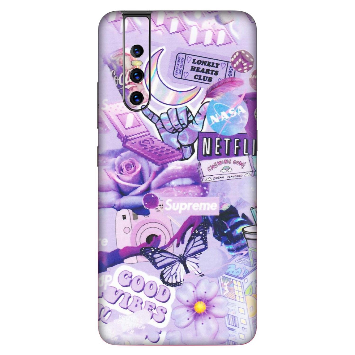 VIVO Z/V/X/T/U/S Series Phone Skins (All Models) - Supreme Purple Magic - Matte Finish (M-88) Vivo V15 Pro