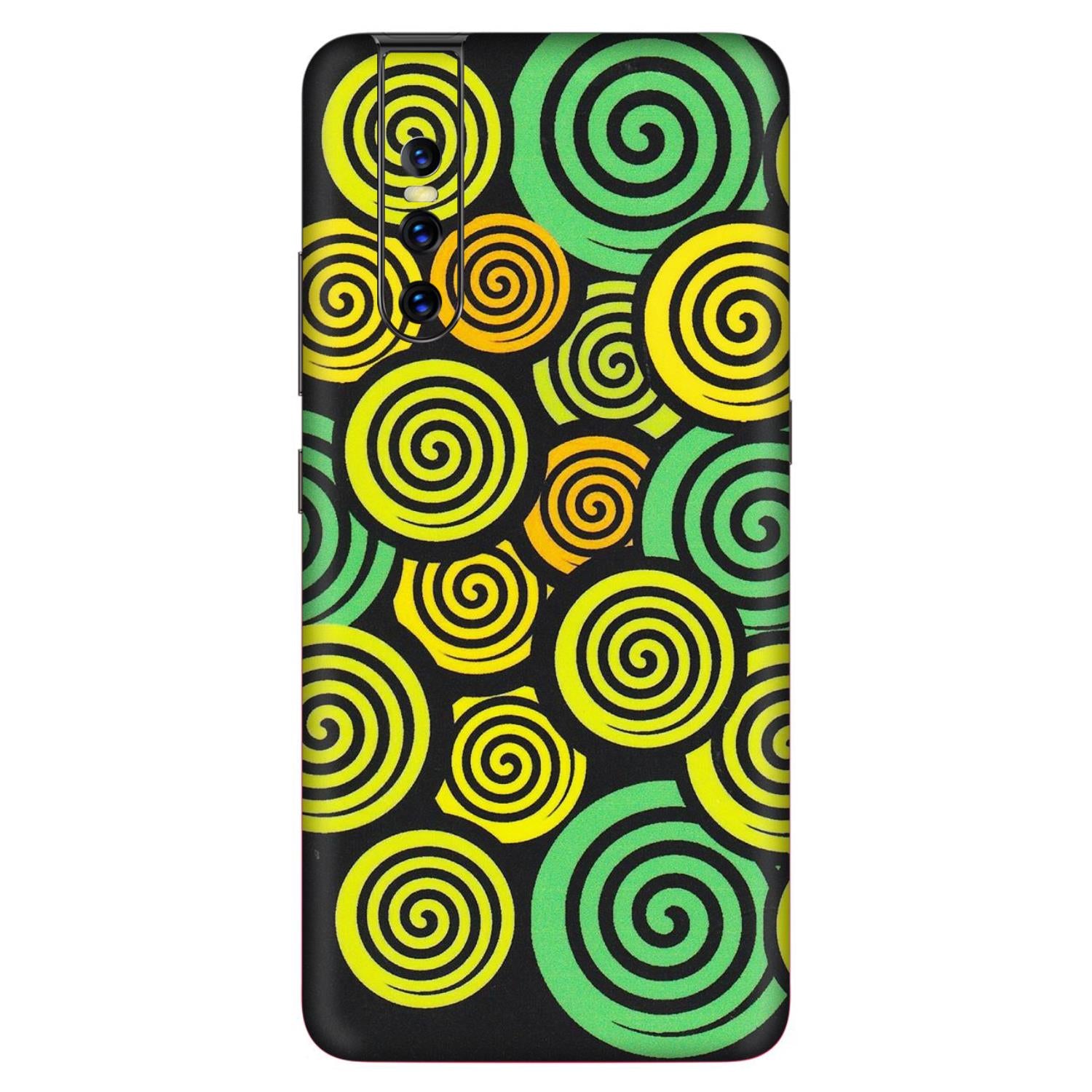 VIVO Z/V/X/T/U/S Series Phone Skins (All Models) - Crazy Spiral - Matte Finish (M-91) Vivo V15 Pro