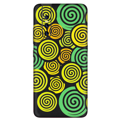 VIVO Z/V/X/T/U/S Series Phone Skins (All Models) - Crazy Spiral - Matte Finish (M-91) Vivo V15 Pro