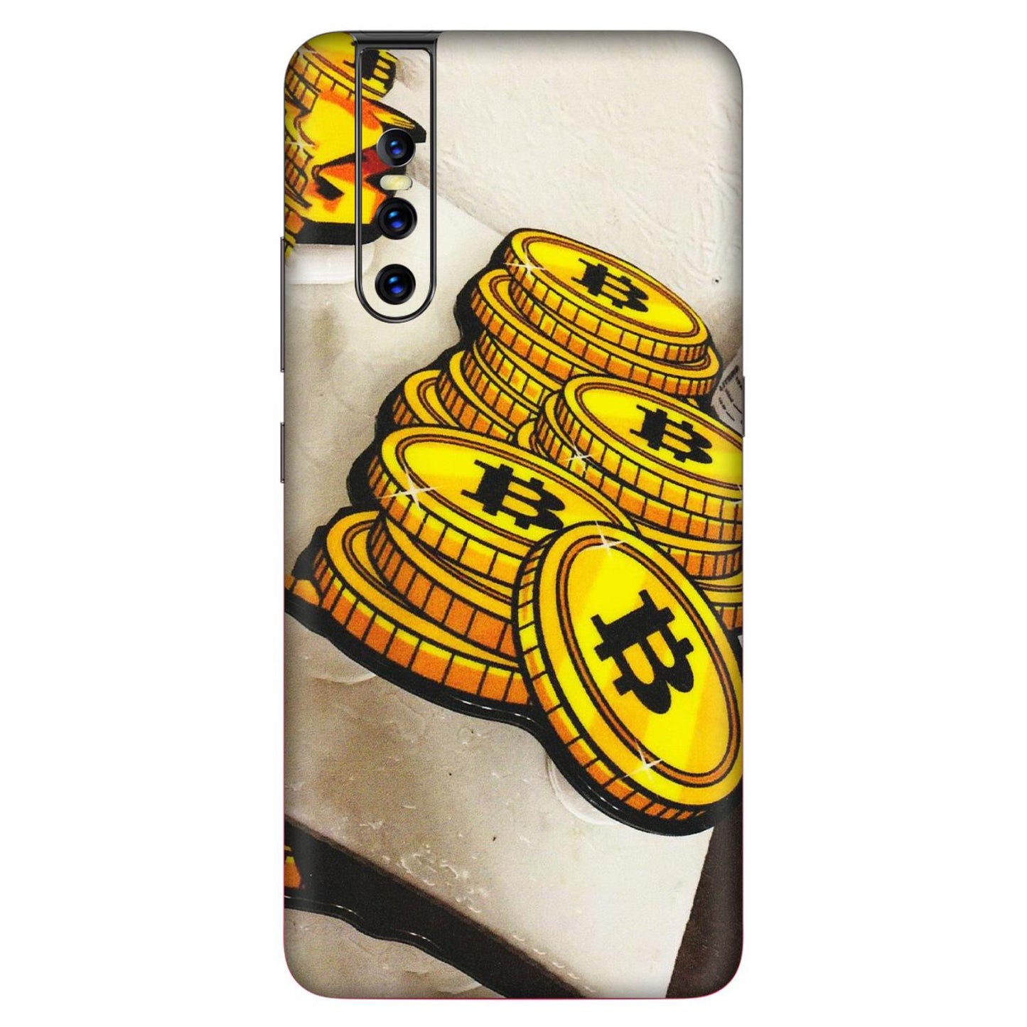 VIVO Z/V/X/T/U/S Series Phone Skins (All Models) - Billionaire Bitcoin Collection - Matte Finish (M-92) Vivo V15 Pro