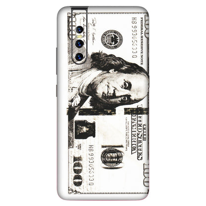 VIVO Z/V/X/T/U/S Series Phone Skins (All Models) - 100 Dollar Currency - Transparent Finish (T-01) Vivo V15 Pro