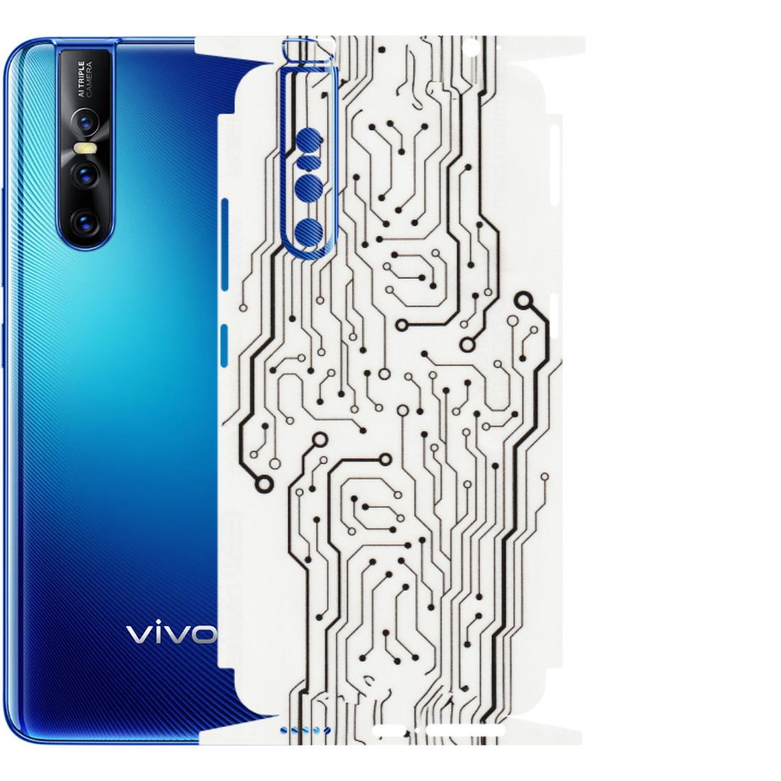 VIVO Z/V/X/T/U/S Series Phone Skins (All Models) - Tech Circuits - Transparent Finish (T-03) Vivo V15 Pro